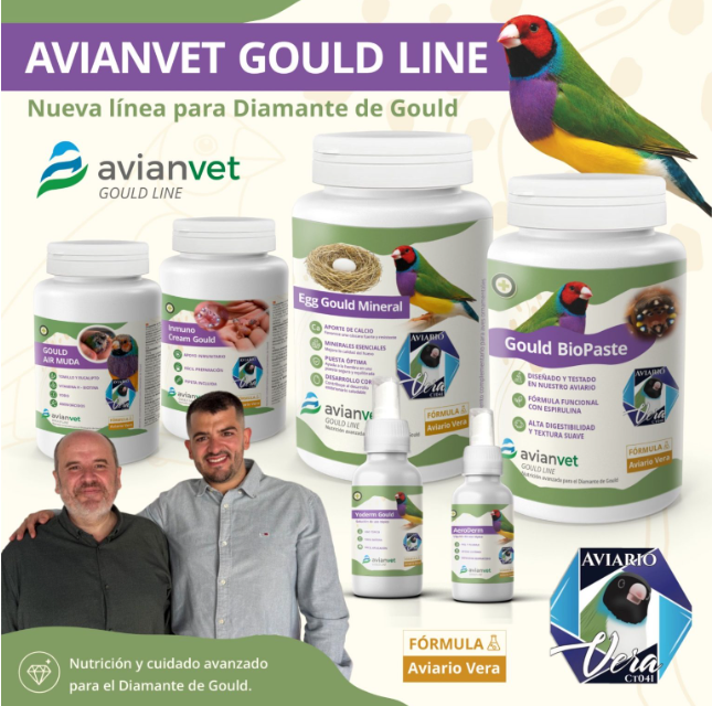 Συνεργασία Avianvet και Aviario Vera για τη δημιουργία της Gould Line